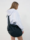 Back Rib Crop Hoodie - Melange Grey