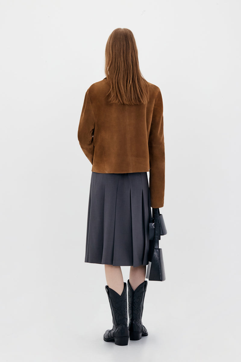 Real Leather Jacket - Camel