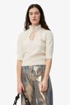 Short Sleeve Top - Egret