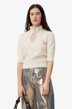 Short Sleeve Top - Egret