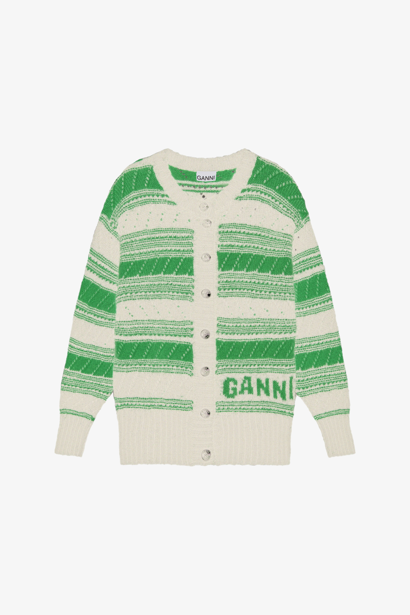 Organic Wool Cardigan - Egret