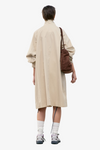 Raglan High Neck Trench Coat - Beige