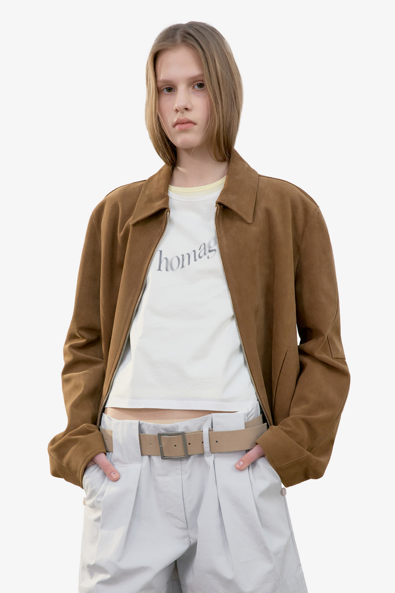 Real Leather Jacket - Camel