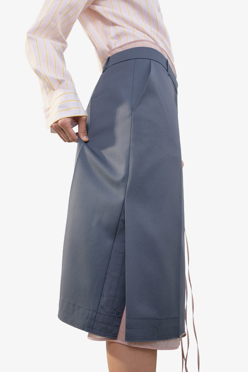 Classic H-Line Skirt - Grey