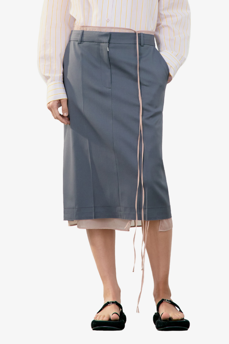 Classic H-Line Skirt - Grey
