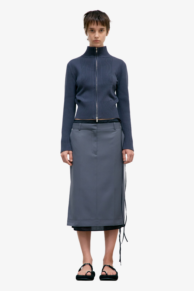 Classic H-Line Skirt - Grey