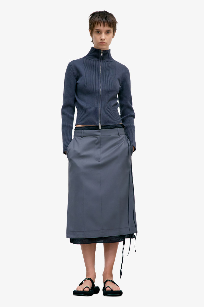 Classic H-Line Skirt - Grey