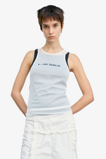 Raw Cut Shirring Skirt - White