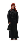 Double Satin Short Jacket - Black