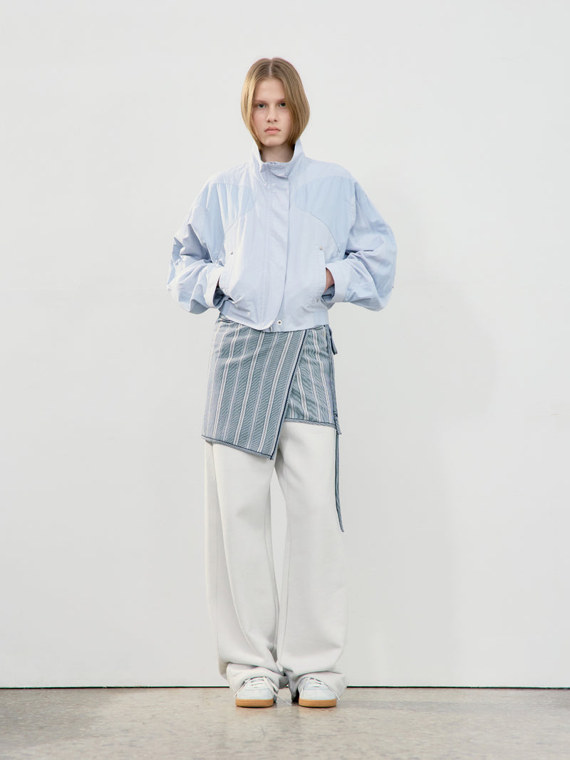 Jersey Cocoon Fit Pants - Light Grey