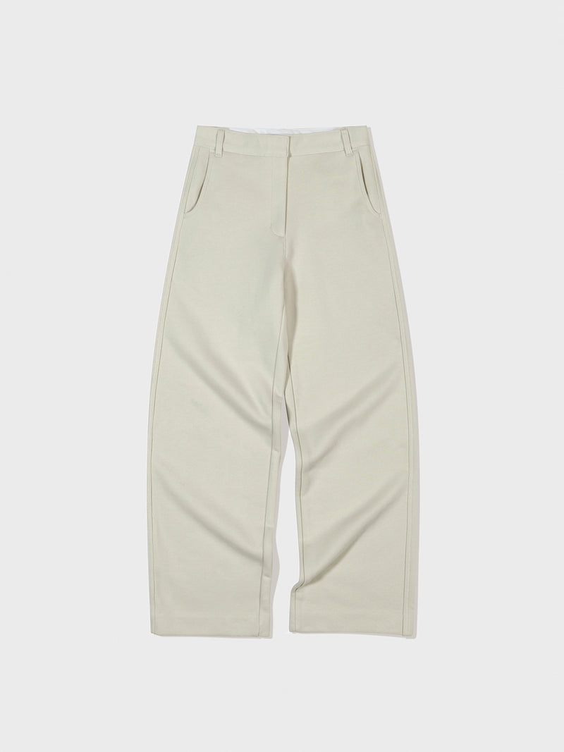 Jersey Cocoon Fit Pants - Light Grey