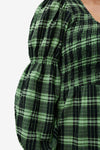 Green Seersucker Check Maxi Smock Dress - Peapod