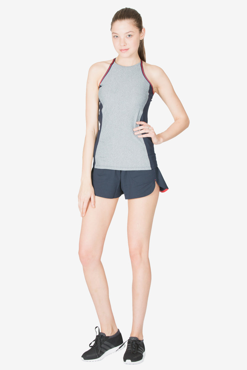 DASH TANK TOP - GREY MARL