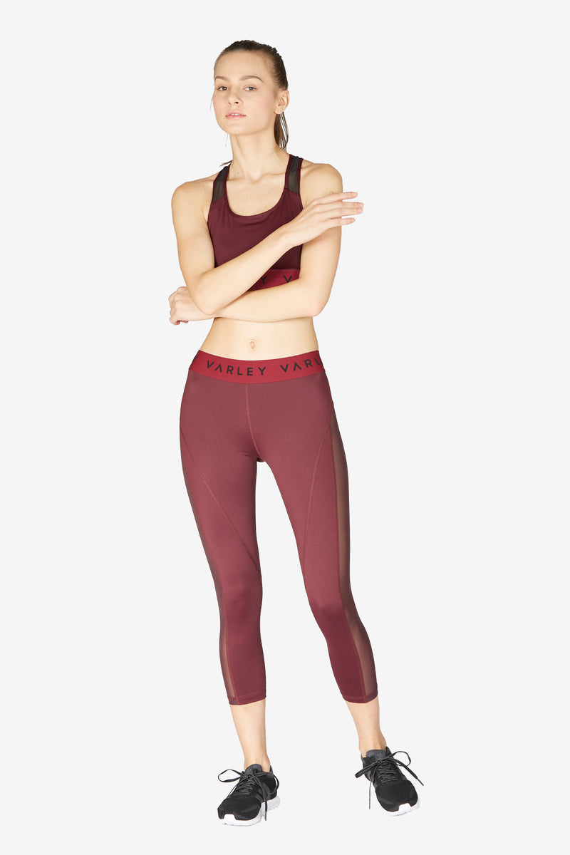 Alden Cropped Tight - Raspberry