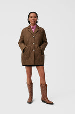 Ripstop Quilt Blazer - Teak