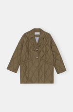 Ripstop Quilt Blazer - Teak