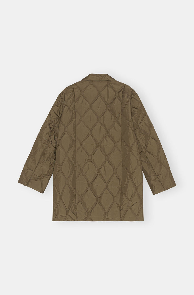 Ripstop Quilt Blazer - Teak