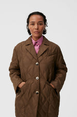 Ripstop Quilt Blazer - Teak