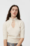 Short Sleeve Top - Egret