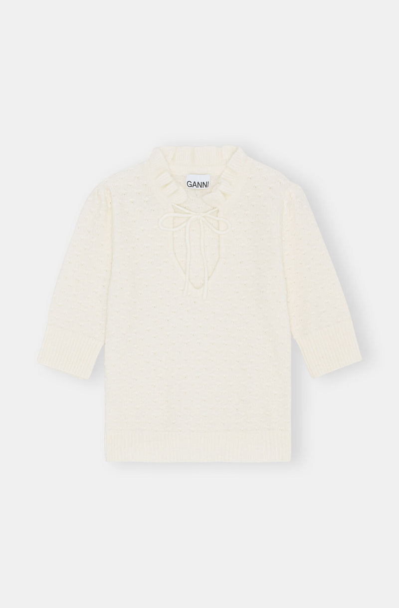 Short Sleeve Top - Egret