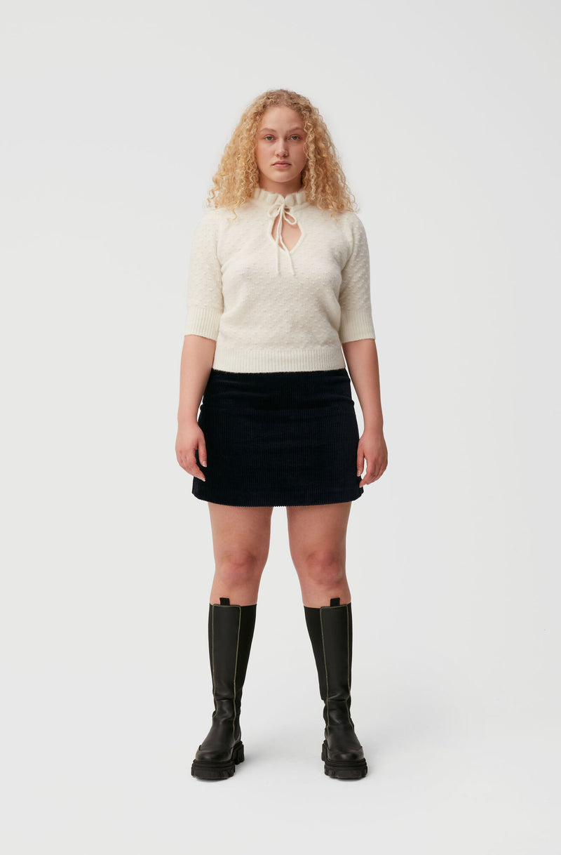 Short Sleeve Top - Egret
