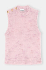 Brushed O-Neck Vest - Lilac Sachet
