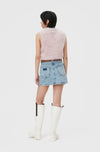 Brushed O-Neck Vest - Lilac Sachet