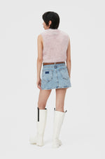Brushed O-Neck Vest - Lilac Sachet