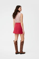 Brushed O-Neck Vest - Lilac Sachet